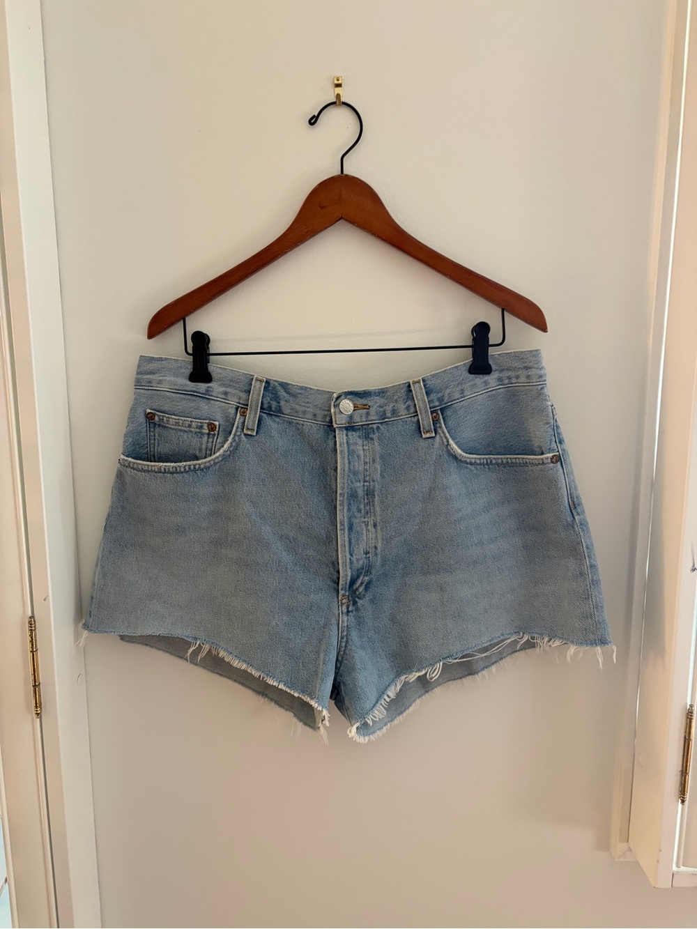Agolde | NWT Mila High Rise Vintage Shorts Hazard Light Wash Size 33